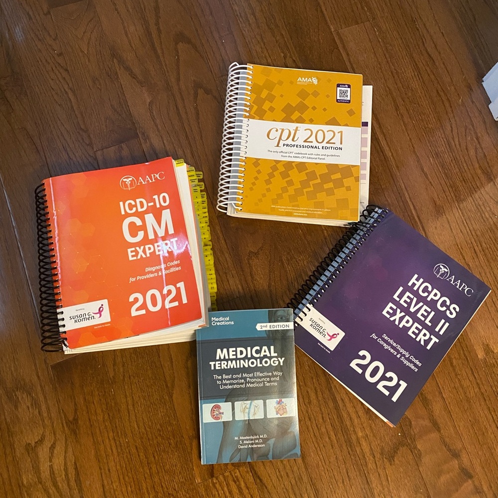 AAPC ICD 10 HCPCS CPT MEDICAL TERMINOLOGY BOOKS